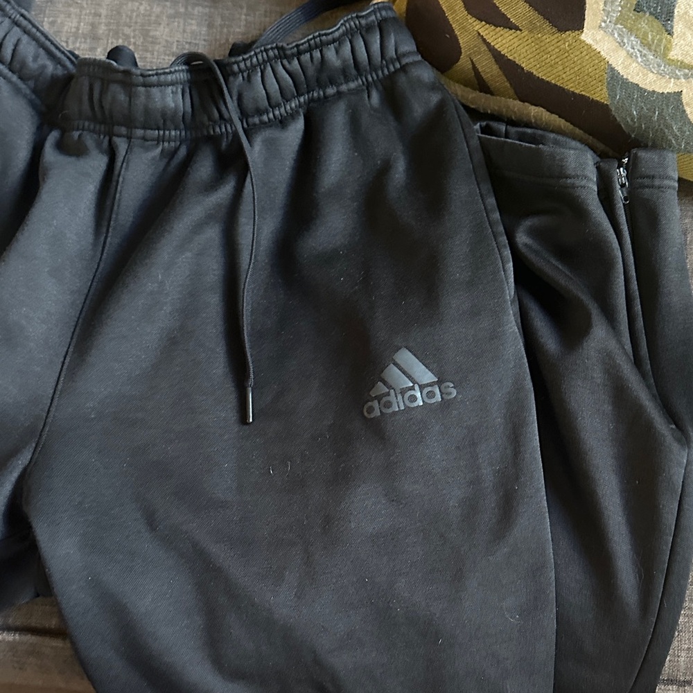 Adidas mens black Joggers